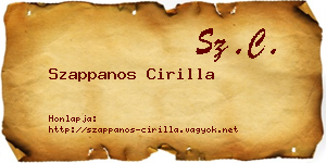 Szappanos Cirilla névjegykártya